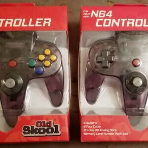 2 N64 Controllers - Atomic Purple (NEW) - Nintendo64 - Old Skool